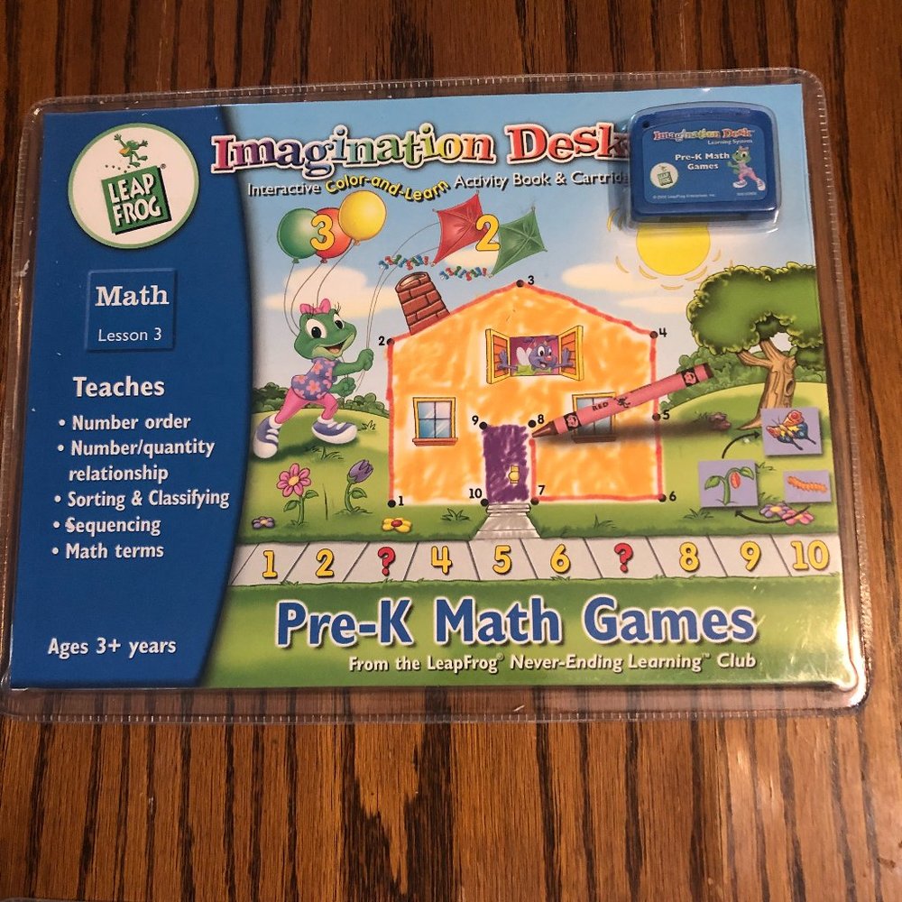 Leap Frog with Leap Read Lesson 1 PLUS Math Lesson 3 Imagination Phonics 823-824